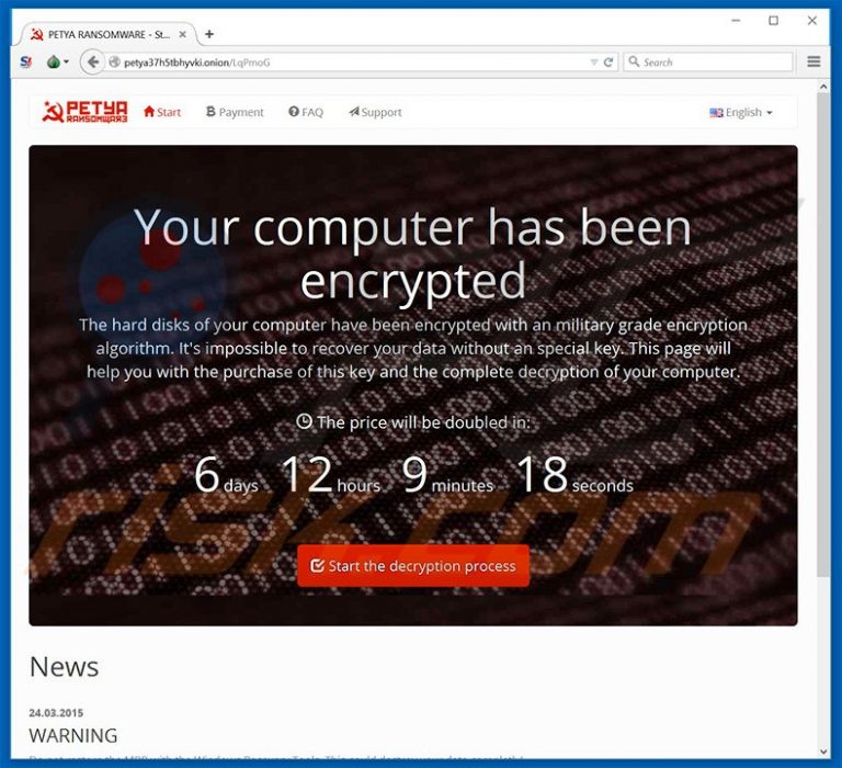 Ukrayna’dan dünyaya Petya Virüsü Siber Saldırı