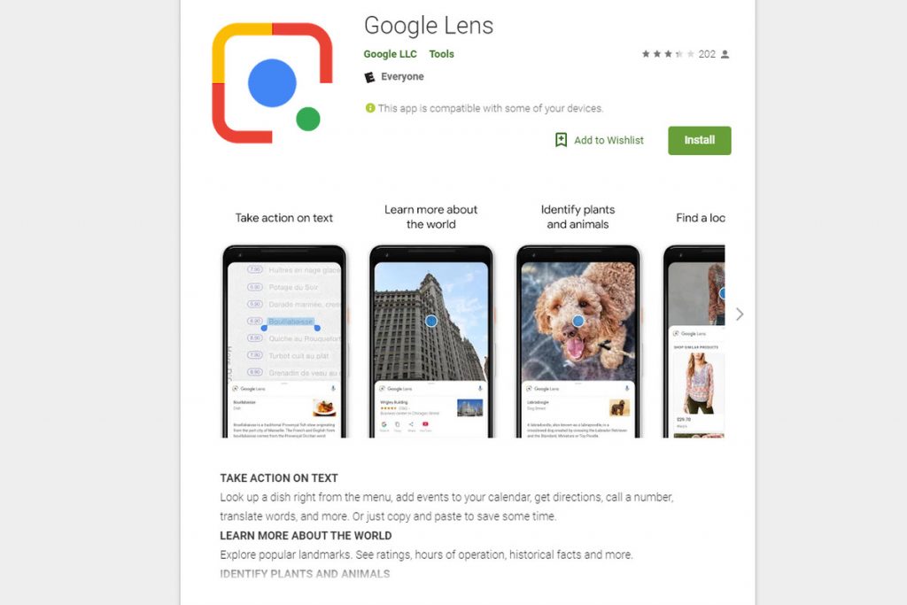 augmented reality google lens